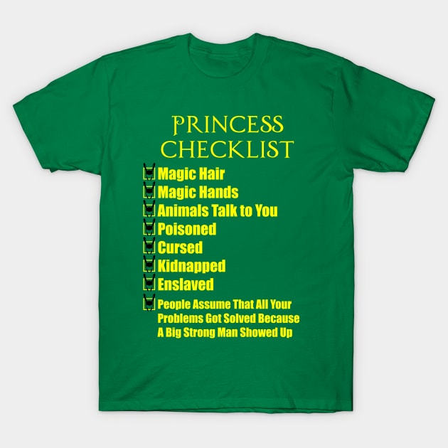 Princess Loki Checklist T-Shirt by Couplethatgeekstogether